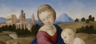Raffaello_Madonna col Bambino_circa 1508_Budapest_Museo di belle Arti