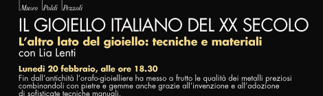 “L'altro lato del gioiello: tecniche e materiali” - Lia Lenti