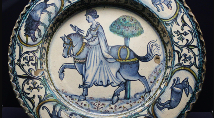 Montelupo-Piatto-1460-1480-Berlino Kunstgewerbe Museum CorsiArte_ceramica antica