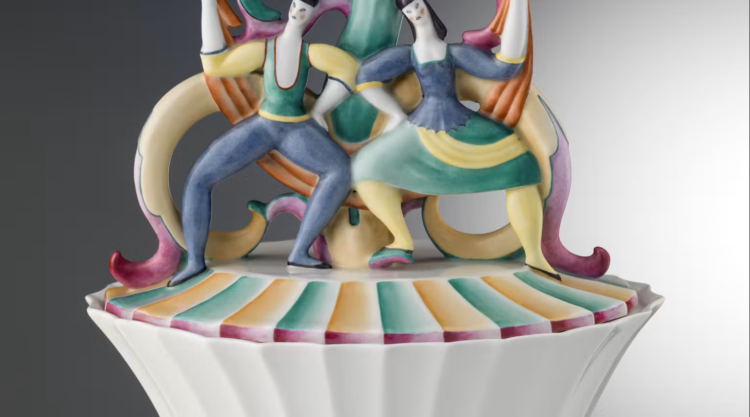 gio-ponti-scatola-con-coperchio-il-balletto-o-omaggio-agli-snob CorsiArte_ceramica novecento