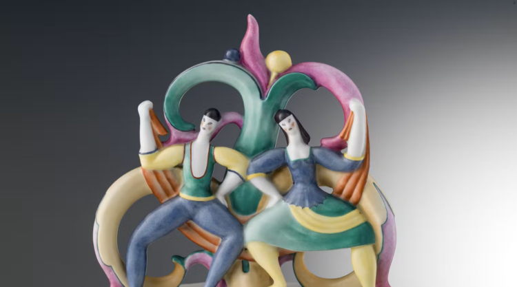 gio-ponti-scatola-con-coperchio-il-balletto-o-omaggio-agli-snob CorsiArte_ceramica novecento