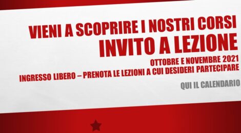 INVITO A LEZIONE | Ottobre – Novembre 2021